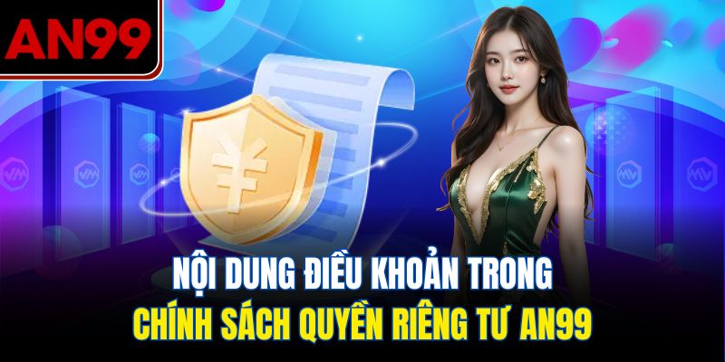 Nội dung điều khoản trong chính sách quyền riêng tư AN99